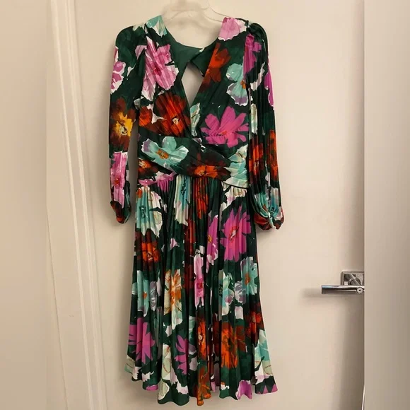 green floral anthropologie dress Anthropologie main image 0
